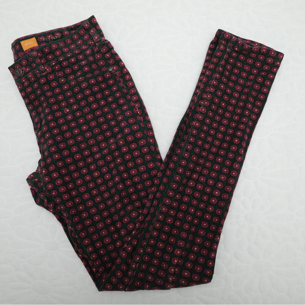 Pilcro patterned corduroy skinny jeans